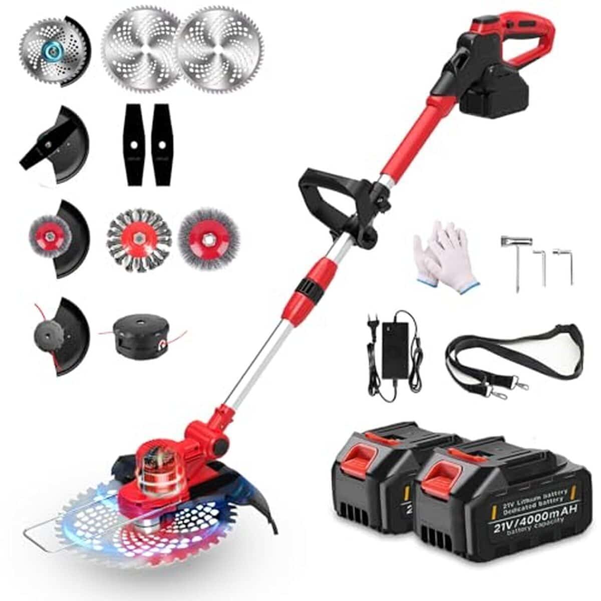 Test débroussailleuse électrique 21V sans fil