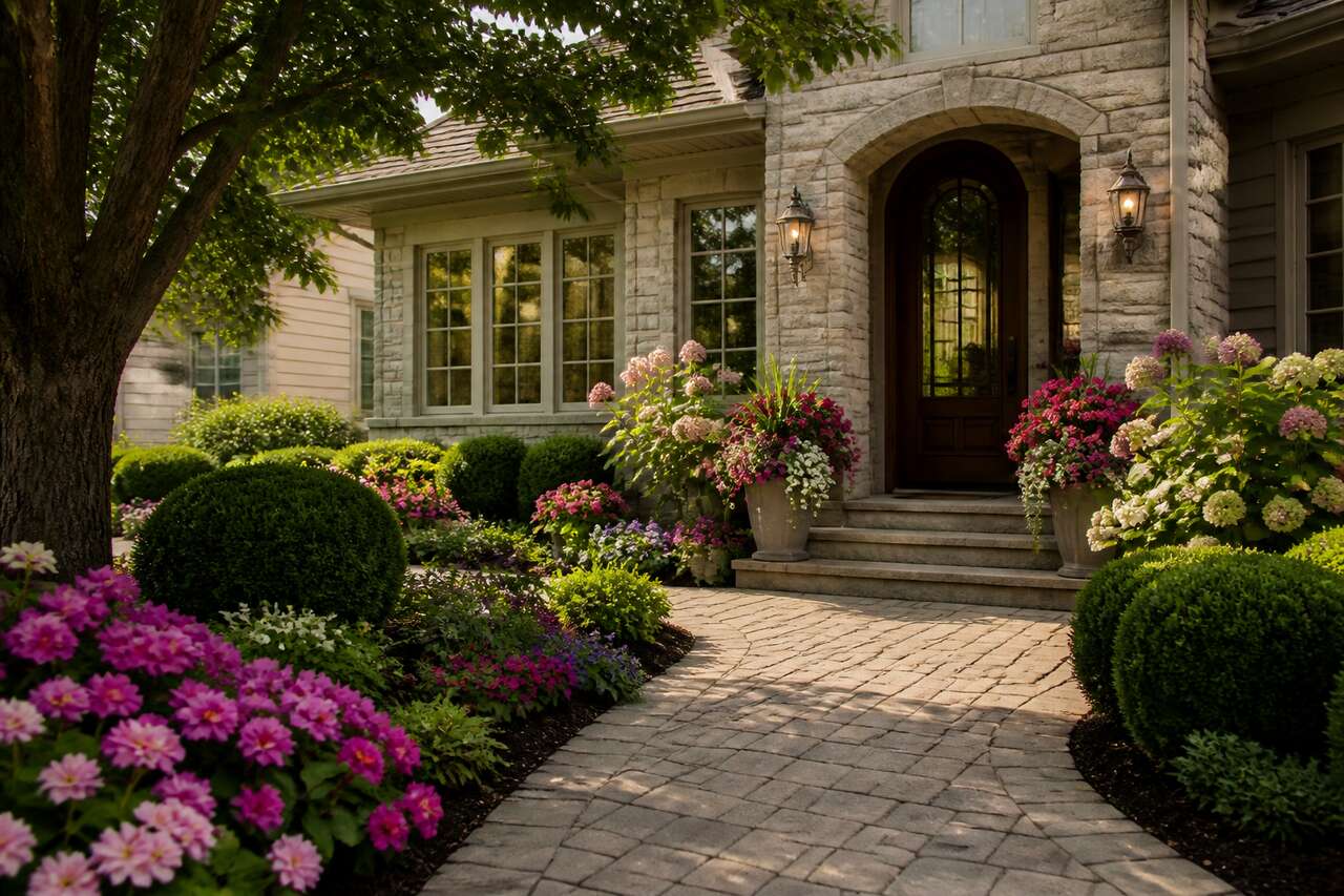 Cas pratique: décorer un jardin devant la maison et l’entrée Cas pratique: décorer un jardin devant la maison et l’entrée