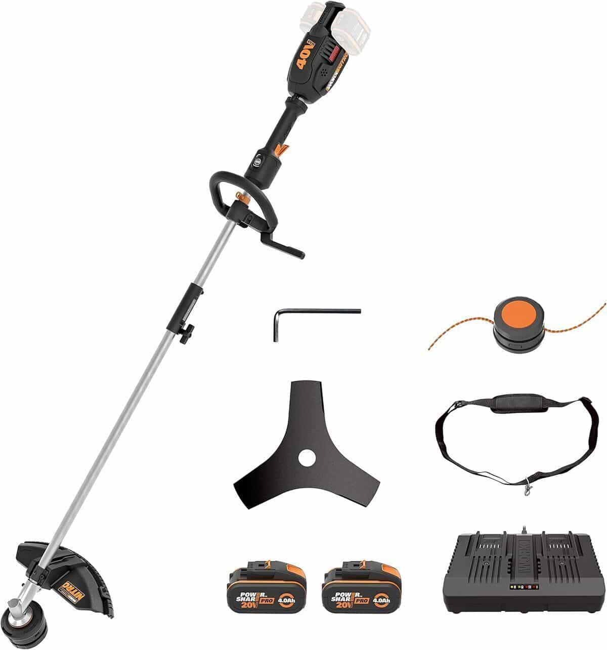 Test de la débroussailleuse sans fil Worx Nitro 40v WG186E.1 : puissance et polyvalence