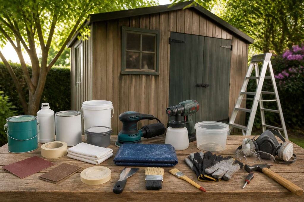 Comment repeindre facilement un abri de jardin en bois ?