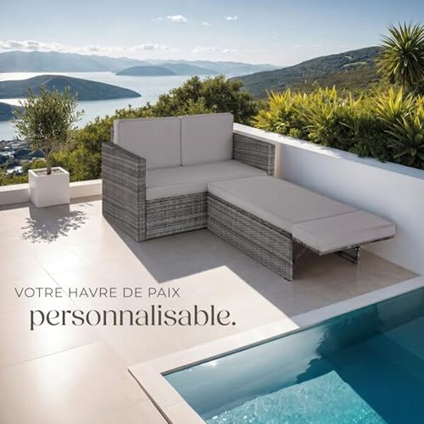Découvrez notre test complet du salon de jardin tectake modulable en poly rotin : caractéristiques, avantages et avis pour bien choisir votre mobilier de jardin.
