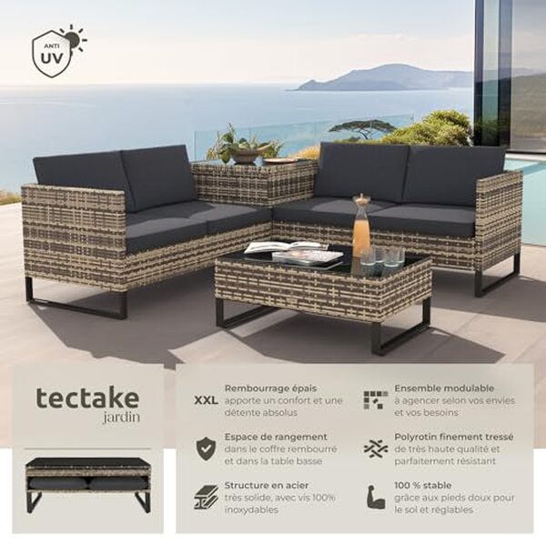 Découvrez notre avis complet sur le salon de jardin tectake en rotin : confort, modularité et qualité. Test détaillé pour vous aider à choisir votre mobilier de jardin.