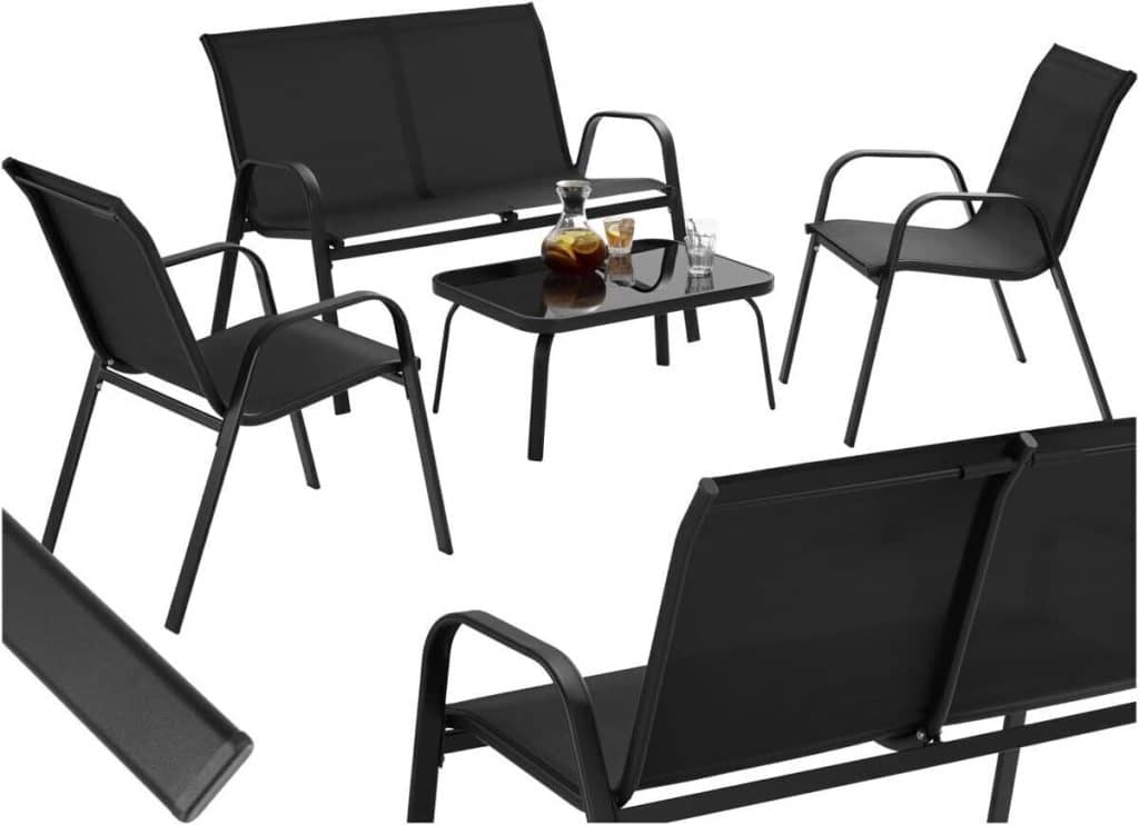 Test du salon de jardin TecTake : ensemble 4 places pour terrasse