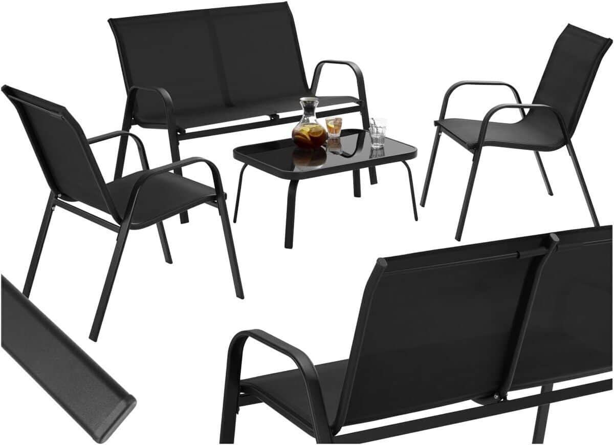 Test du salon de jardin TecTake : ensemble 4 places pour terrasse