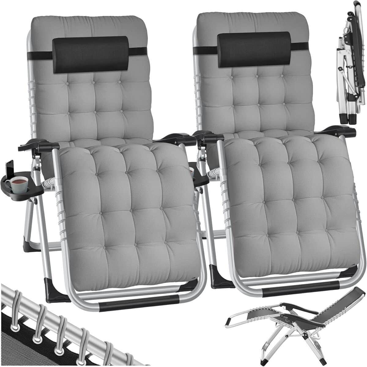 Test : fauteuils de jardin TecTake pliables et confortables