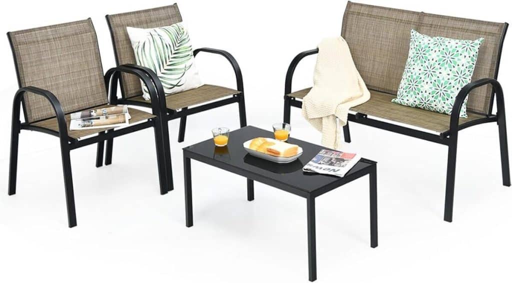 Test : mobilier de jardin KOMFOTTEU 4 pièces