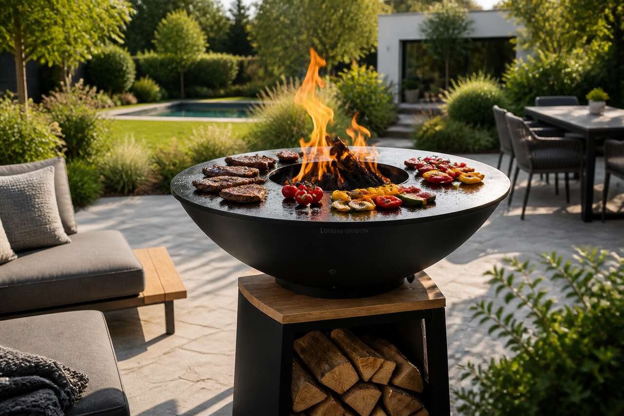 Nouvelle tendance au jardin : brasero-plancha, l'incontournable de l'été