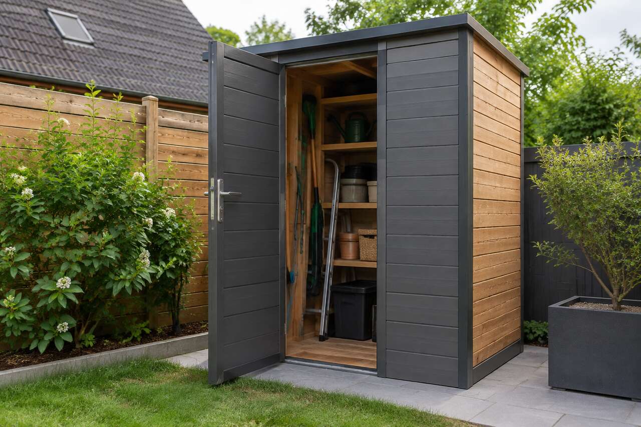 Design compact : optimiser l'espace avec un abri de jardin