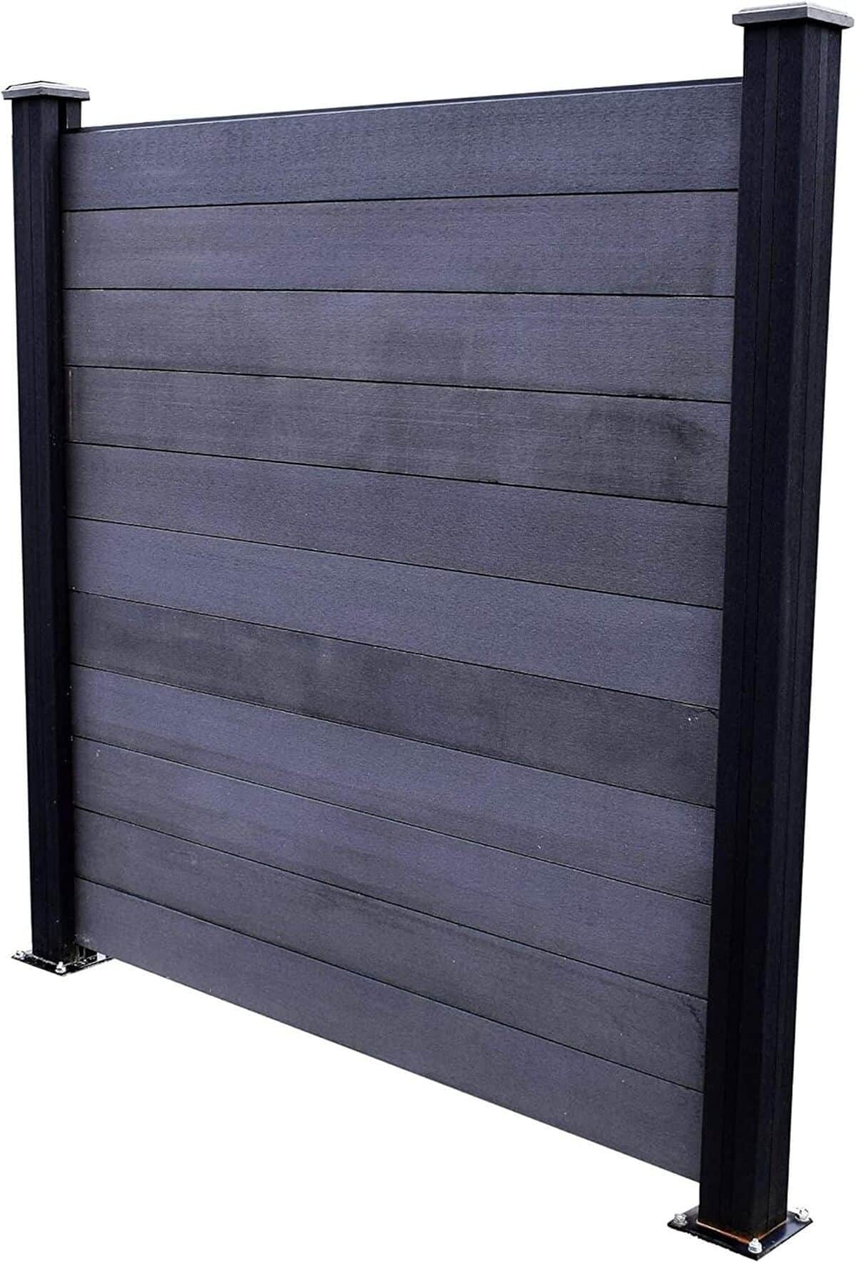 Test brise-vue Clostra : panneau composite gris anthracite