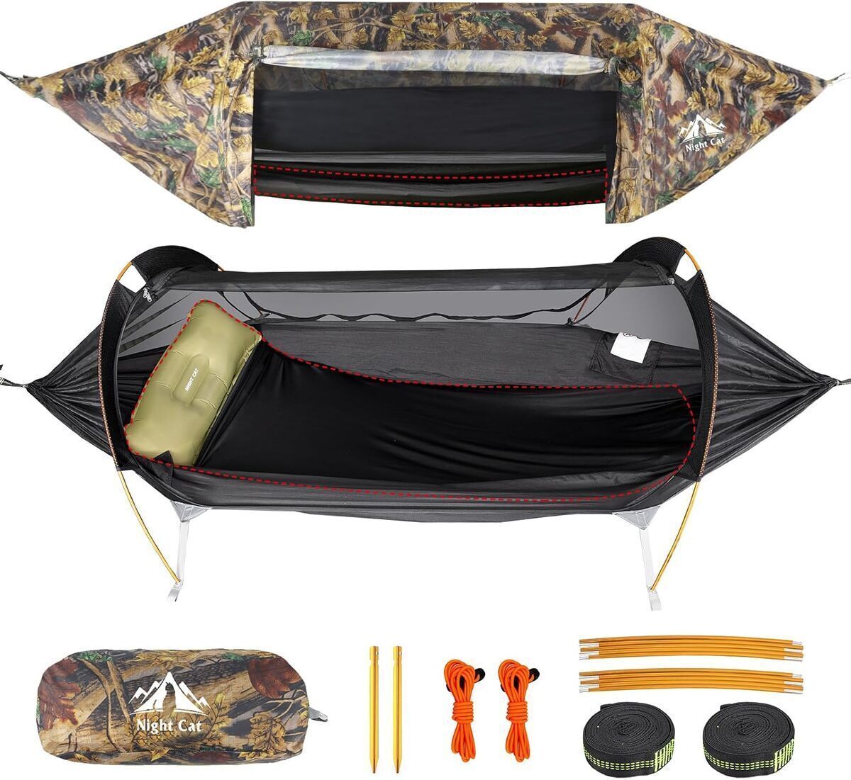 Test : hamac Night Cat avec moustiquaire imperméable pour le camping