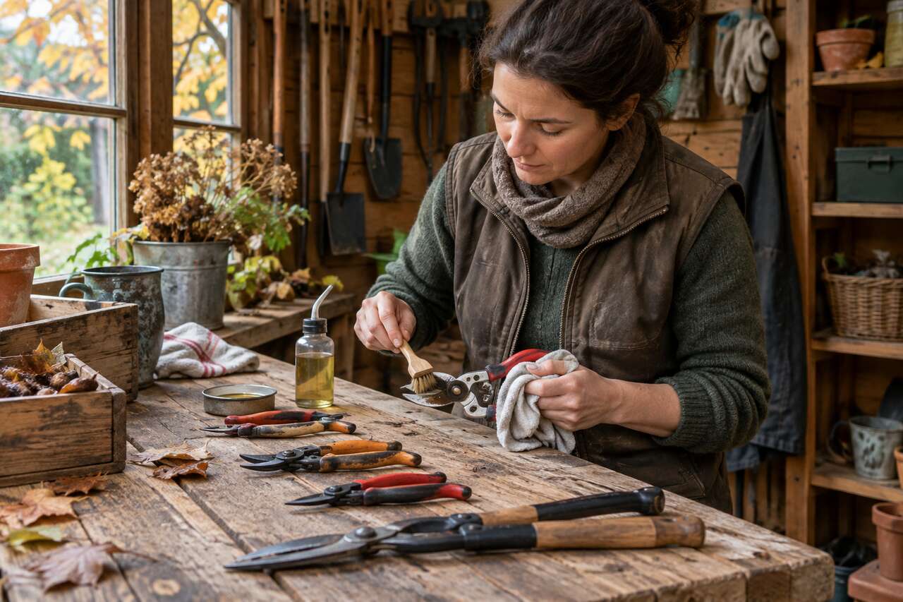 Comment nettoyer ses outils de jardin pour l'hiver ?