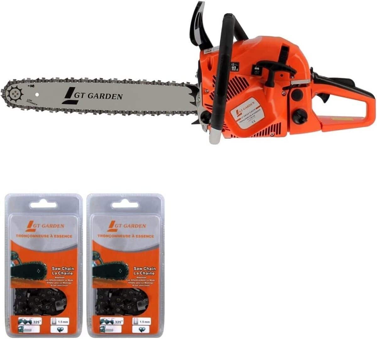 Test de la tronçonneuse thermique GT Garden 62 cm3