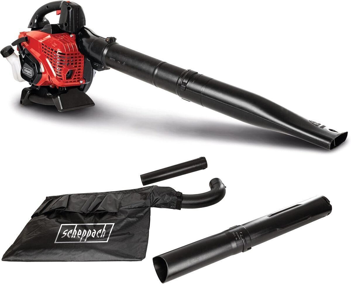 Test du souffleur-aspirateur thermique Scheppach LBH3500P : puissance et polyvalence